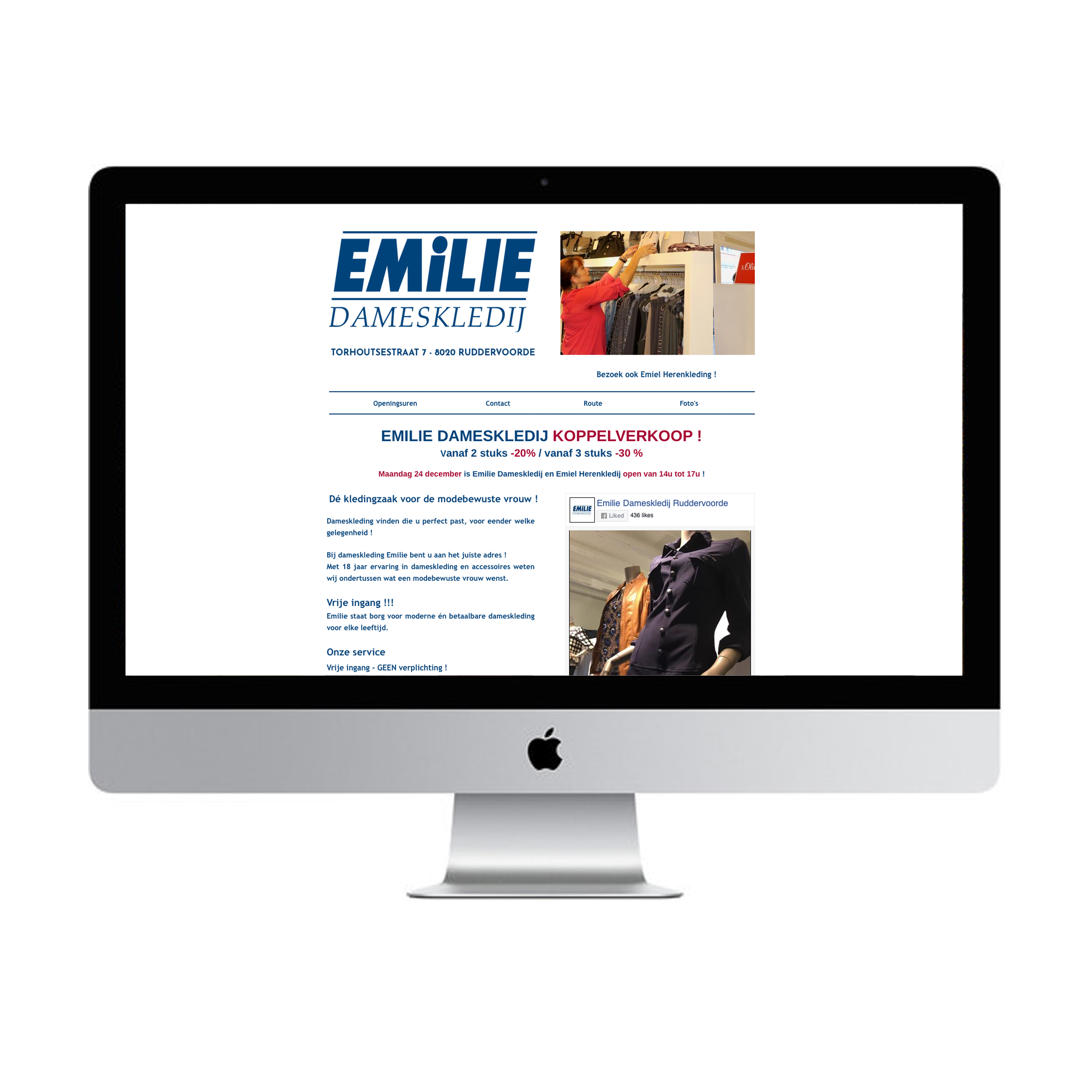 website emilie dameskledij ruddervoorde